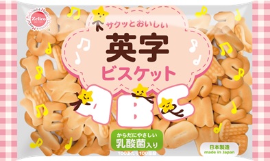 動物ビスケット（乳酸菌入り）、英字ビスケット（乳酸菌入り）