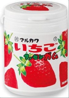 Strawberry Marble Gum Bottle 130g